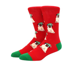 Charger l&#39;image dans la galerie, Christmas Puppy Dog Crazy Christmas Socks - Crazy Sock Thursdays
