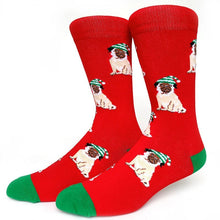 Load image into Gallery viewer, Christmas Puppy Dog Crazy Christmas Socks - Crazy Sock Thursdays
