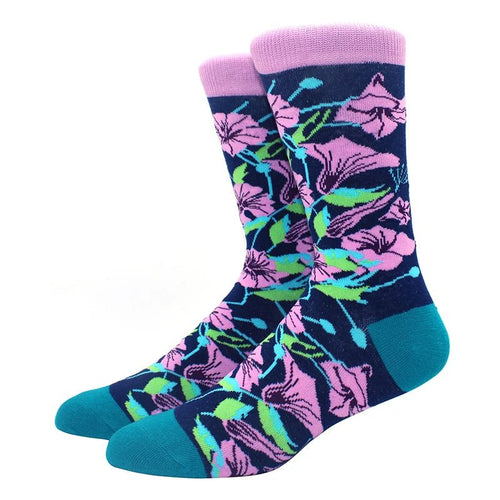 Classy Floral Crazy Socks - Crazy Sock Thursdays