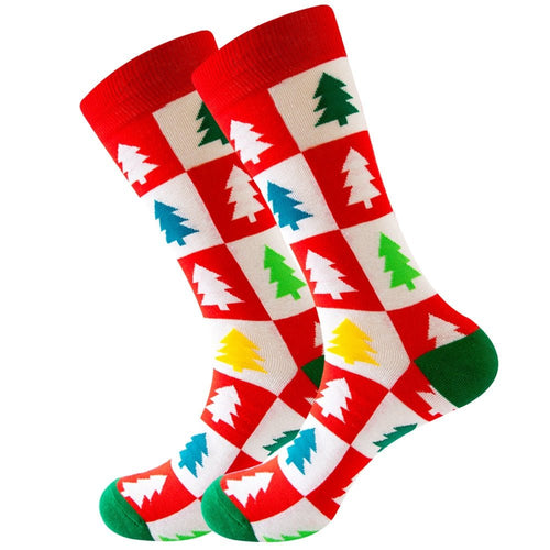 Colourful Christmas Tree Crazy Christmas Socks - Crazy Sock Thursdays