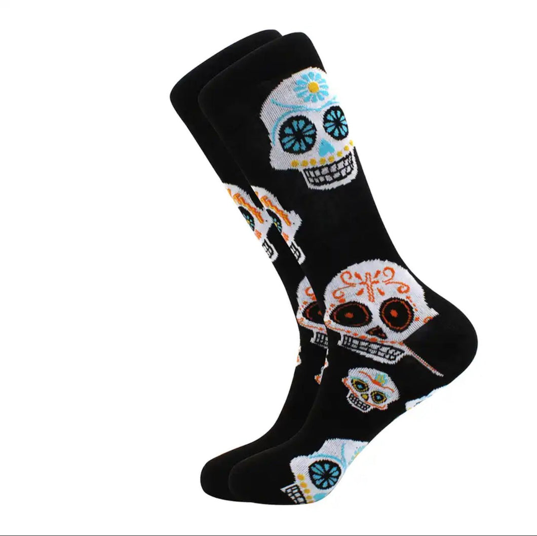 Day of the Dead Themed Crazy Socks - Crazy Sock Thursdays