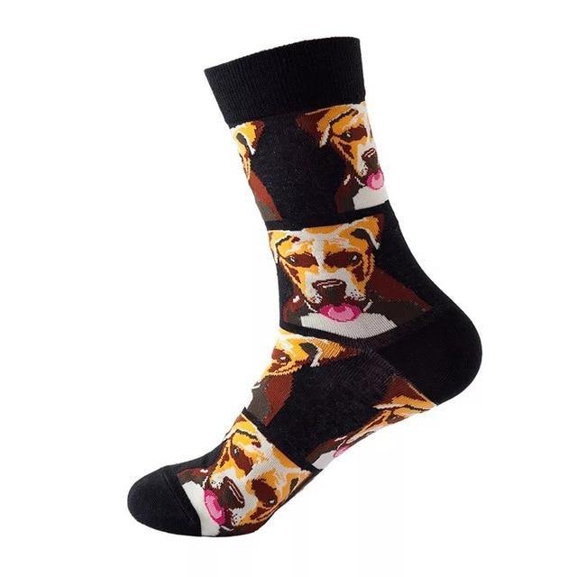 Doggo on Black Crazy Socks - Crazy Sock Thursdays