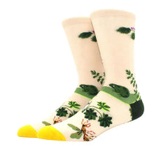 Load image into Gallery viewer, Green Thumb Garden Themed Crazy Socks - Crazy Sock Thursdays
