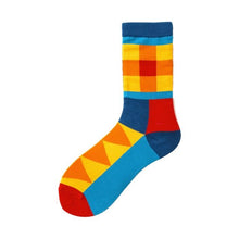 Load image into Gallery viewer, Patterns on Patterns Crazy Socks - Crazy Sock Thursdays
