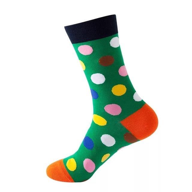 Polka Dot Green Crazy Socks - Crazy Sock Thursdays