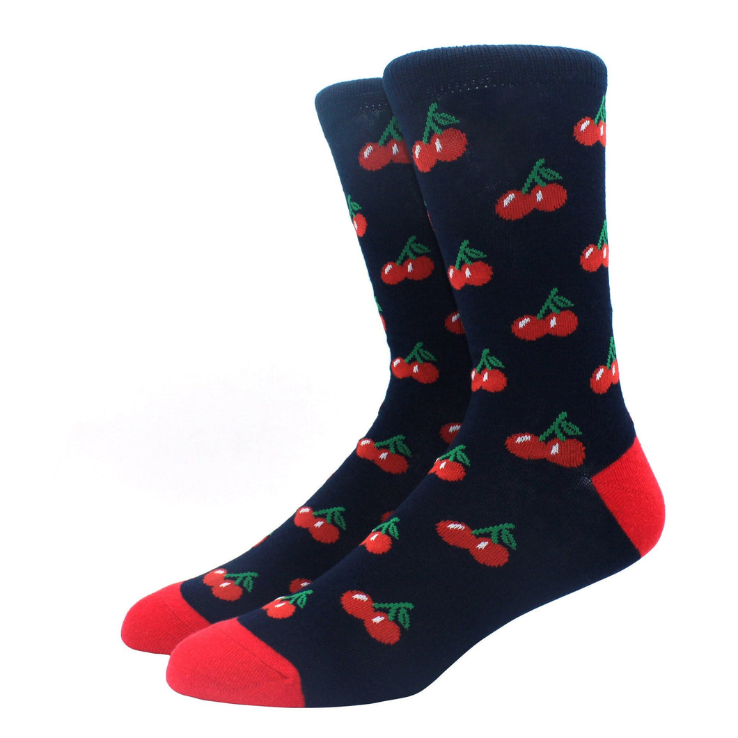 Red Cherry Crazy Socks - Crazy Sock Thursdays