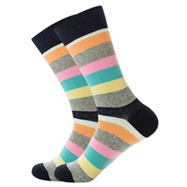 Stripes of Grey Crazy Socks - Crazy Sock Thursdays